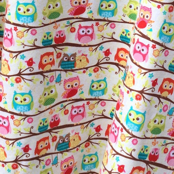 Owl Print Jumper/Dress - Designer Riley Blake - Picture 4 of 10